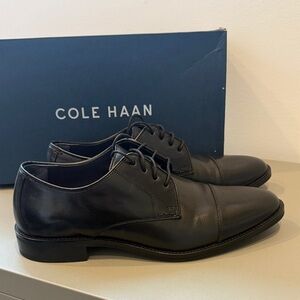 Cole Haan Men's Classic Black Leather Oxfords Lenox Hill